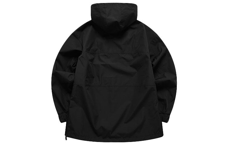 FILA FUSION x White Mountaineering Crossover Solid Color Half Zipper Pullover Woven Black T11M117705F-BK