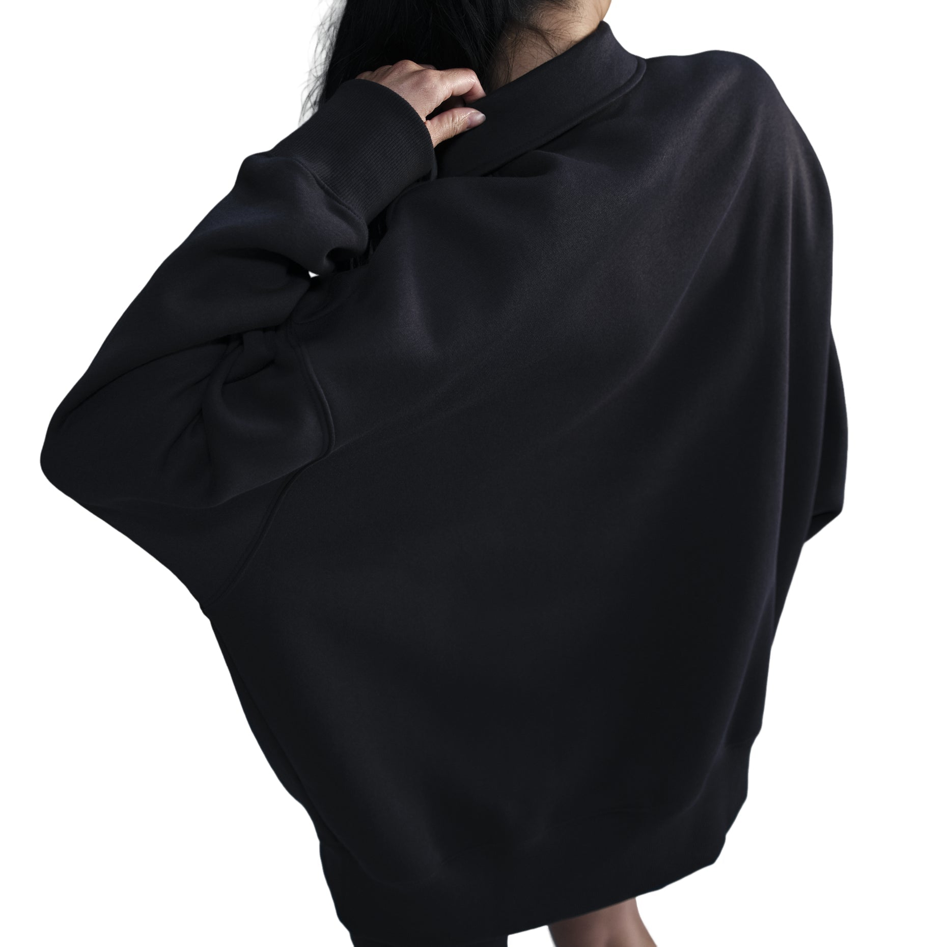 (WMNS) Nike Sportswear Phoenix Fleece T-Shirt 'Black' FZ3208-010