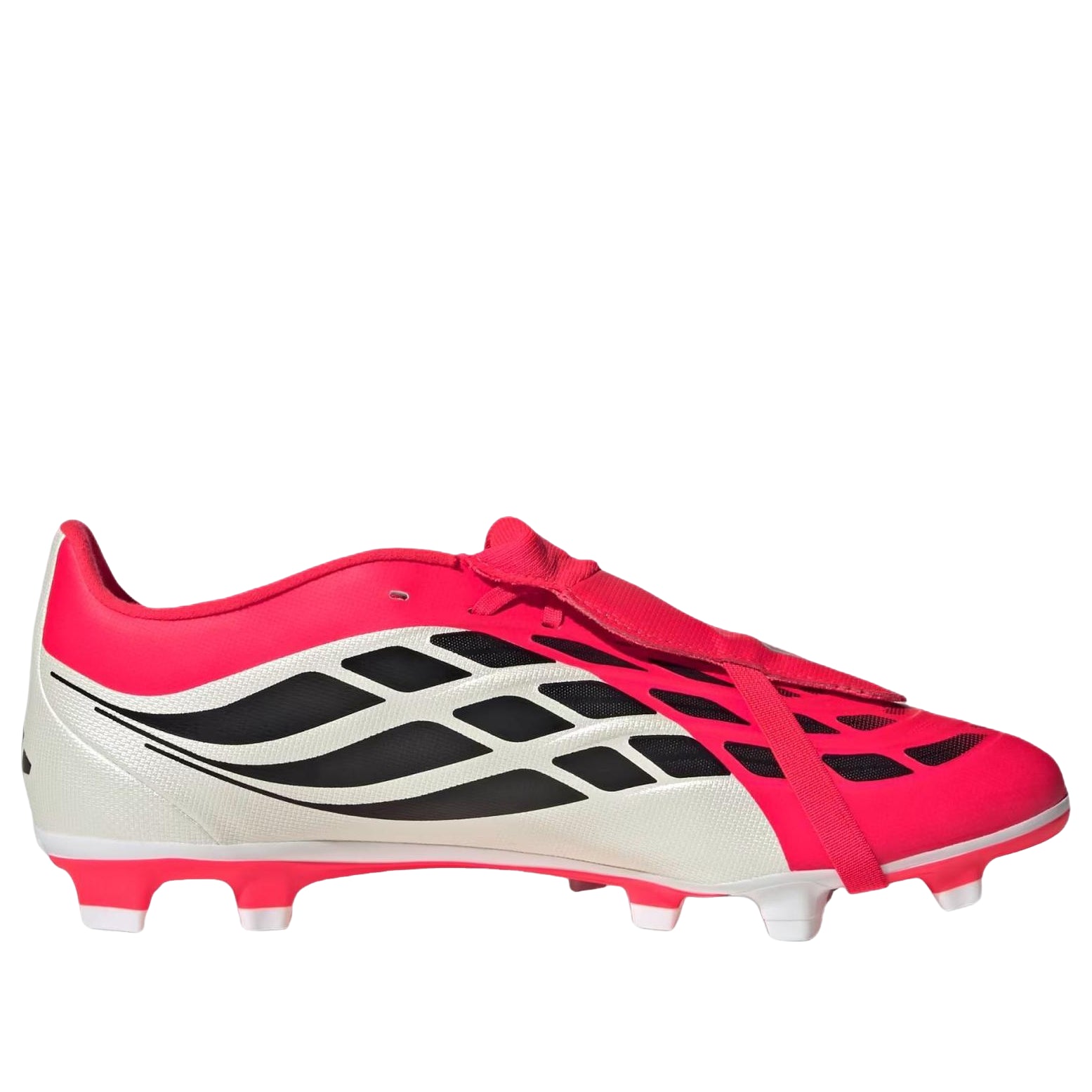 adidas Predator Club Fold-Over Tongue Firm Ground/Multi Ground Soccer Cleats 'Lucid Red Core Black Cloud White' JS0346