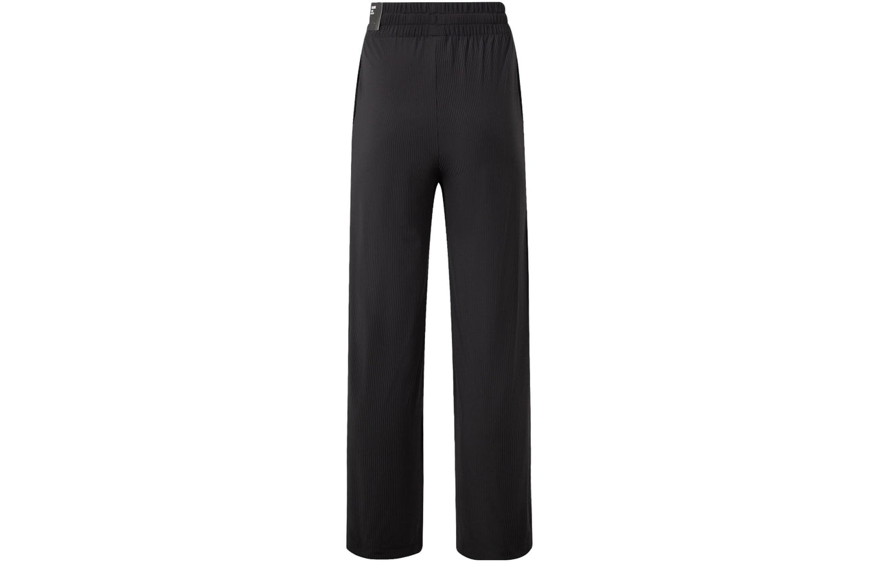 (WMNS) adidas Ct Knit Wide Pants 'Black' IT4352