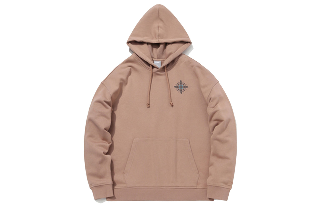 Li-Ning x Dunhuang Museum Crossover CF Series Casual Sports Pullover Hoodie 'Khaki' AWDQC51-4