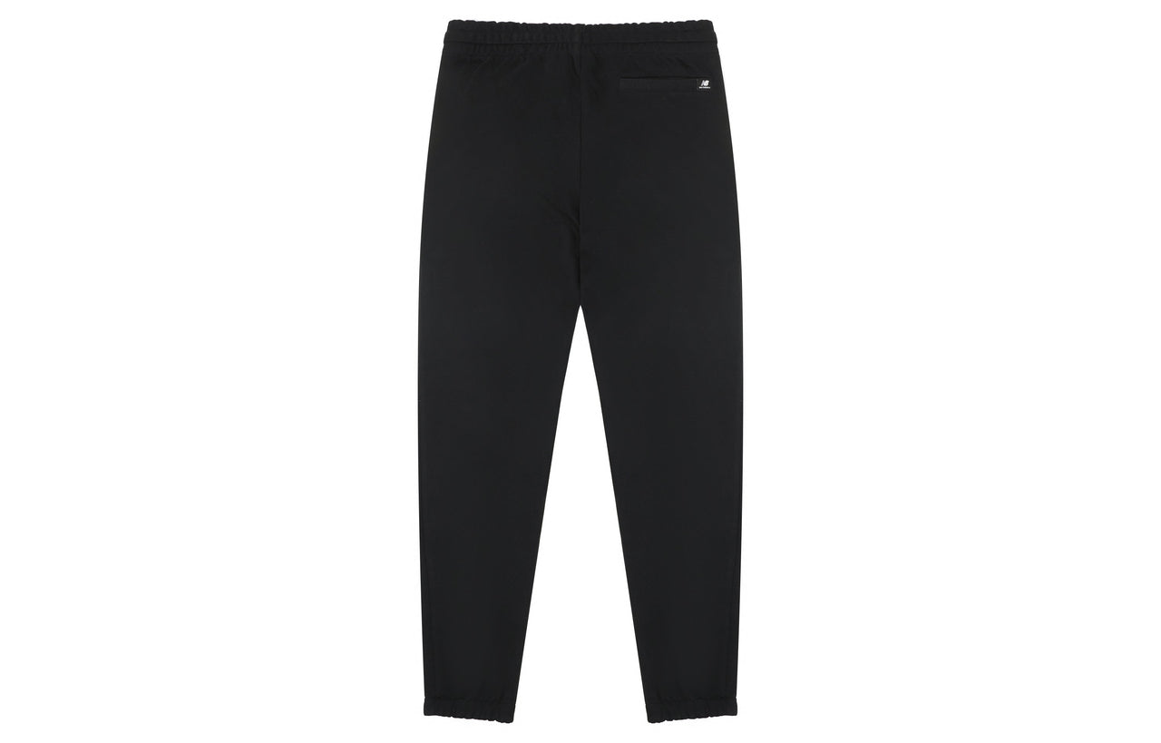 New Balance Essentials Stacked Logo Sweatpants 'Black White' AMP31539-BK
