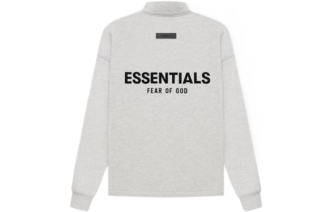 Fear of God Essentials SS22 Relaxed Mockneck Light Oatmeal FOG-SS22-603