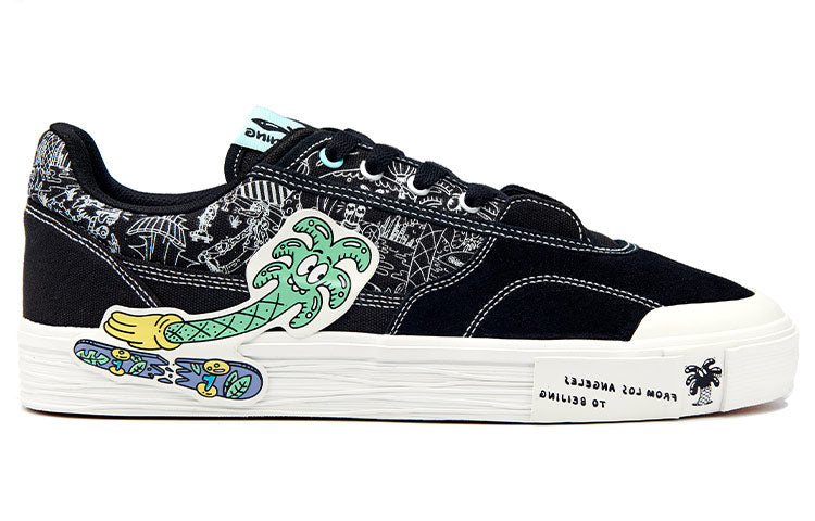 (WMNS) Li-Ning x Steven Harrington Hand-Plant Shoes 'Black Green' AECR070-2
