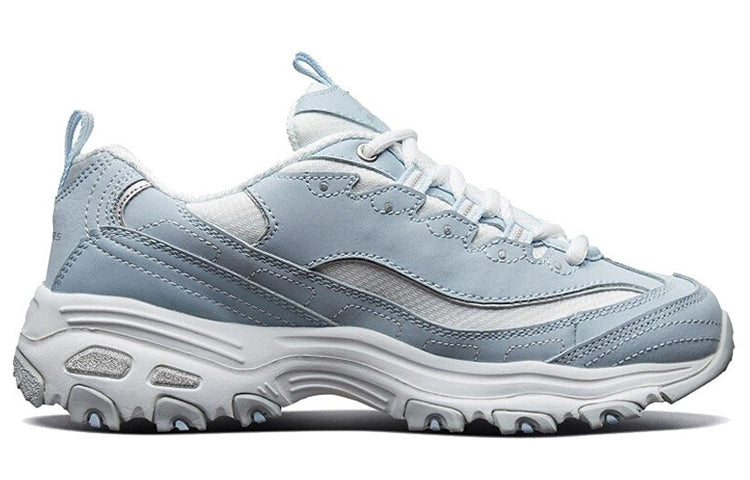 (WMNS) Skechers D Lites low running Shoes GS BlueWhite 'Blue White' 11930-LBLW
