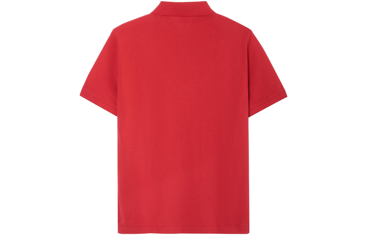 Men's Burberry Logo Short Sleeve Polo Shirt Red 40551261