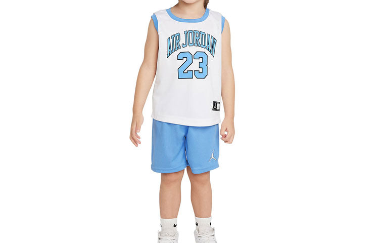 (PS) Air Jordan Jumpman Air T-Shirt and Shorts Set 'Whiteblue' CZ1993-412