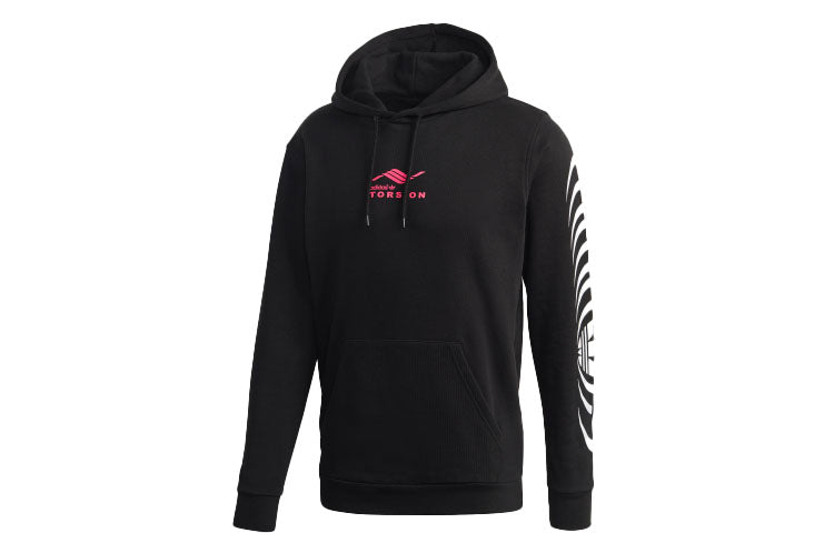 adidas originals Torsion Hoody Printing Casual Sports Black GD6004
