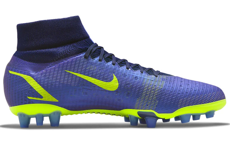 Nike Mercurial Superfly 8 Pro AG Low-Top Soccer Shoes 'Blue Neon Green' CV1130-574