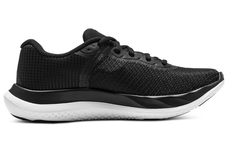 (WMNS) Under Armour Charged Breeze 'Black White' 3025130-001