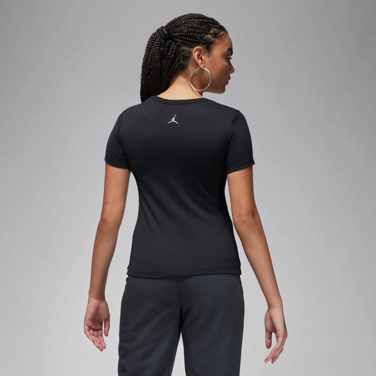 (WMNS) Air Jordan Slim Fit T-Shirt 'Black' FN5390-010
