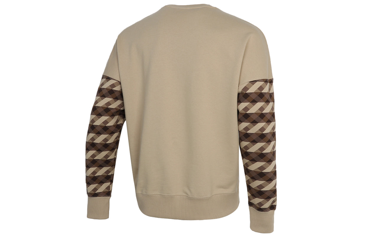 PUMA Kontrast Crew Neck Sweater 'Brown Black Red' 531488-97