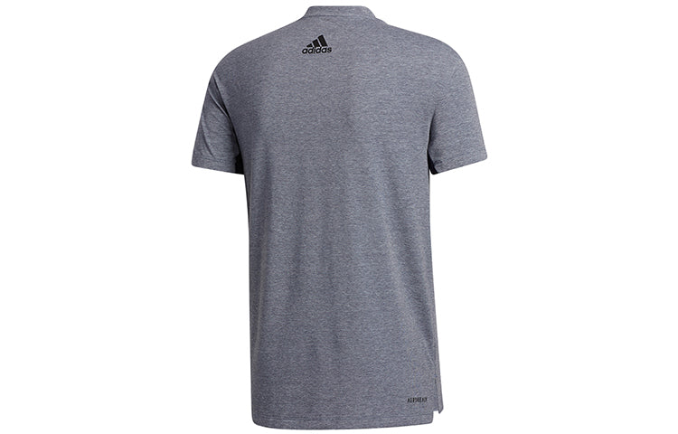adidas Three-Bar Tee logo Applique Short-sleeve Tee Men Blue GR7071