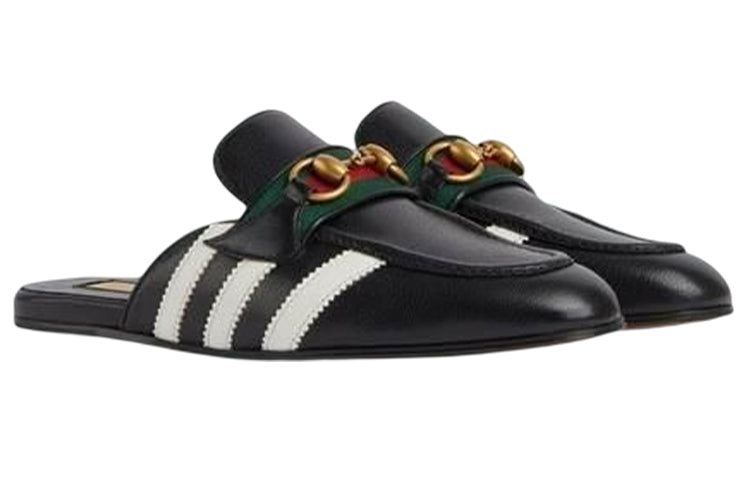 (WMNS) adidas X Gucci Slipper With Horsebit 'Black' 721482-AAA71-1090