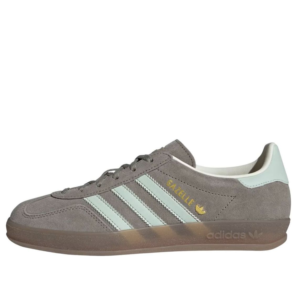 (WMNS) adidas Gazelle Indoor 'Silver Pebble Linen Green Gum' JR2430