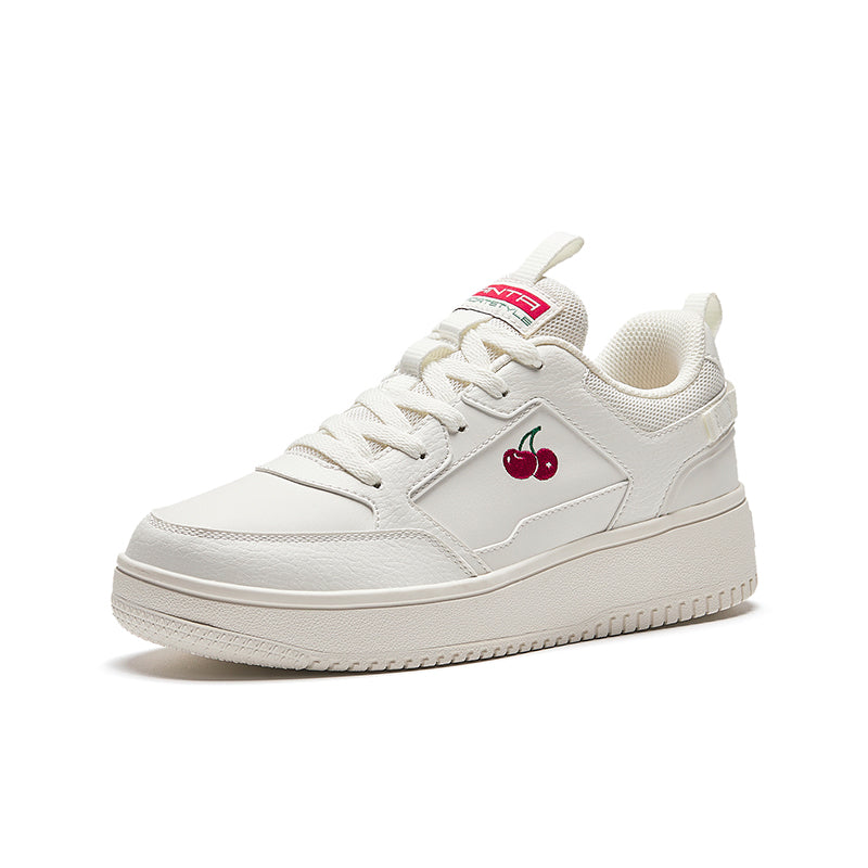 (WMNS) ANTA Life Collection Skateboarding Shoes 'White with Cherries' 922358066-29