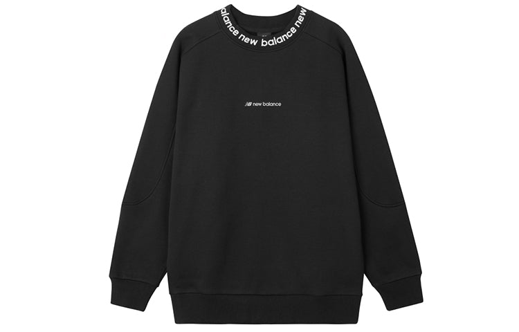 New Balance Graphic Print Sweatshirt 'Black White' AMT04365-BK