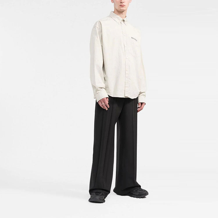 Balenciaga Property Of Back Print Shirt 'Ecru' 703843TKM019800