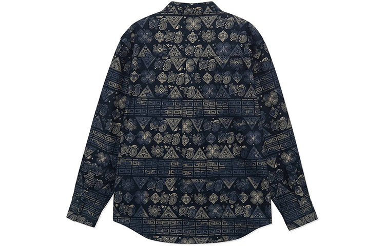 Li-Ning SS22 Gold Series Cashew Totem Loose Jacket 'Autumn Blue' ASHS007-1