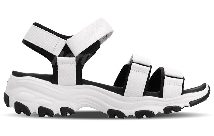 (WMNS) Skechers D'Lites Sandal GS Black/White 31514-WBK