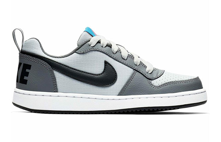 (GS) Nike Court Borough Low Shoes Grey/Black/Blue 839985-006