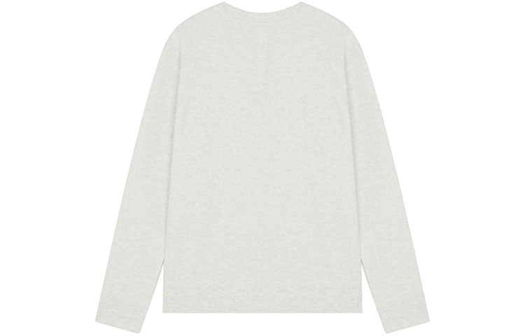 New Balance Embroidered Logo Sports Round Neck Pullover Light Grey UT21501-SAH