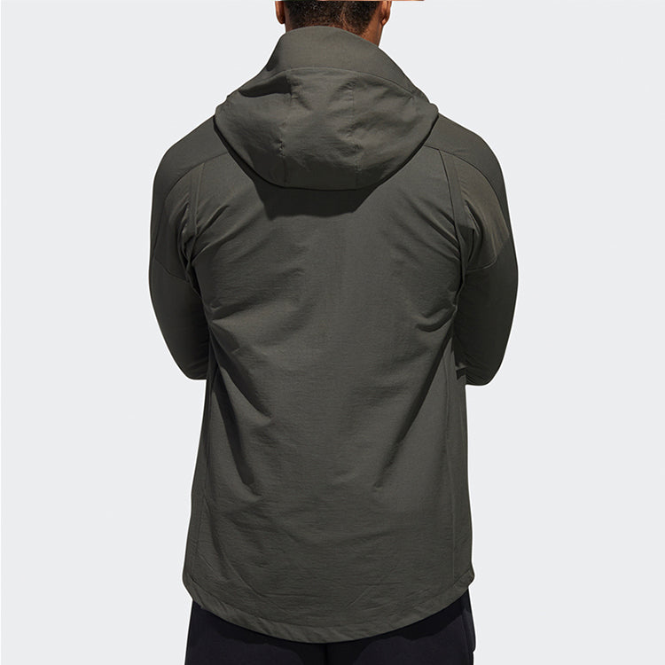 adidas TH Parkar Casual Sports Jacket Brown GF4017