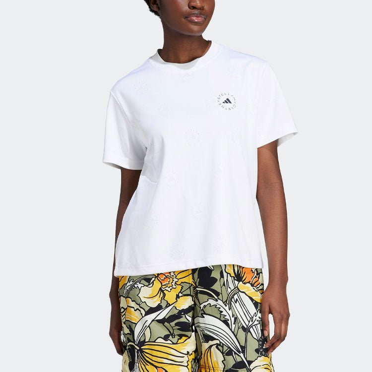 (WMNS) adidas by Stella McCartney TrueCasuals Regular Sportswear T-Shirts 'White' HS4244