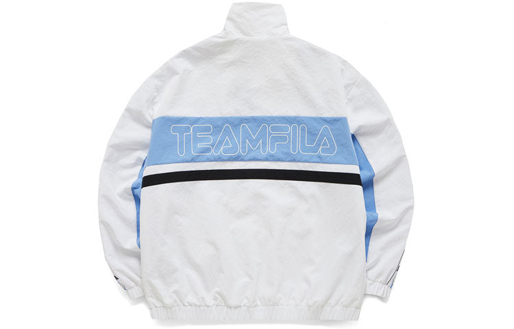 Fila FUSION Contrasting Colors Woven Sports Jacket White T11W115705F-WT