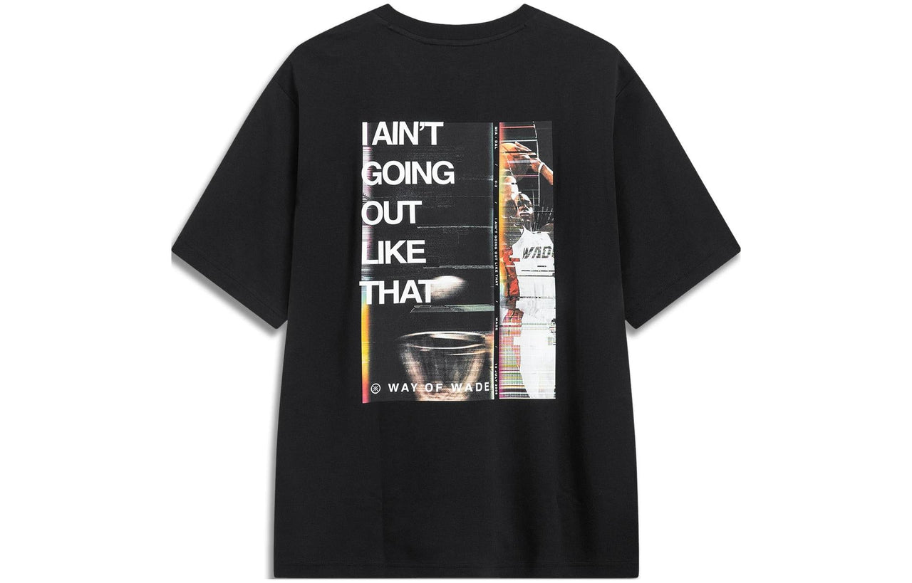 Li-Ning Way Of Wade Graphic T-shirt 'Black' AHST323-1