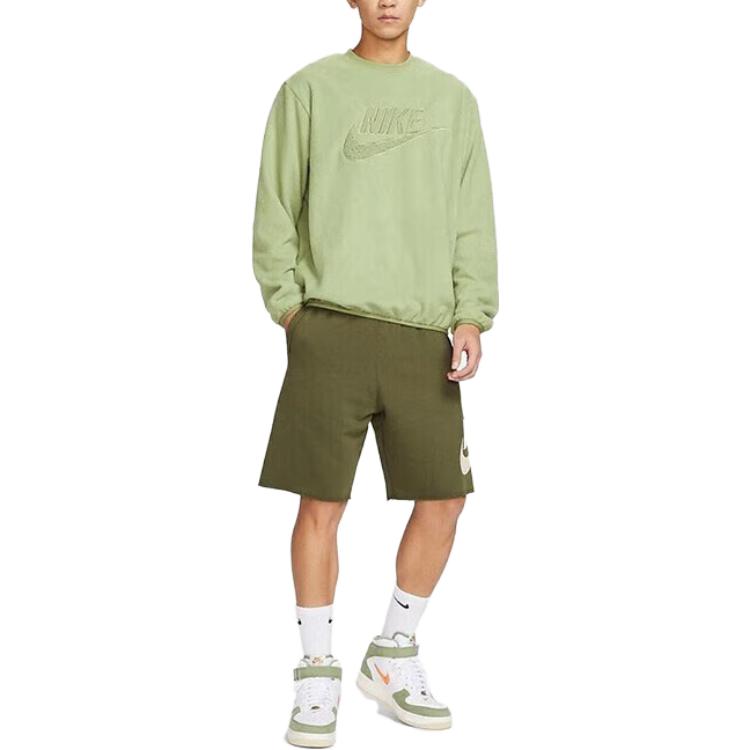 Nike NSW Fleece Logo Sweatshirt 'Green' DQ4889-334