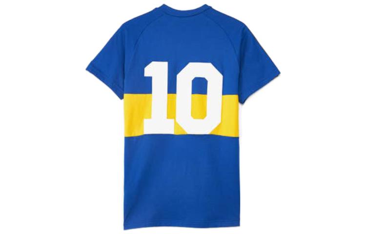 adidas originals Colorblock Back Alphabet Printing Short Sleeve Blue HC0300