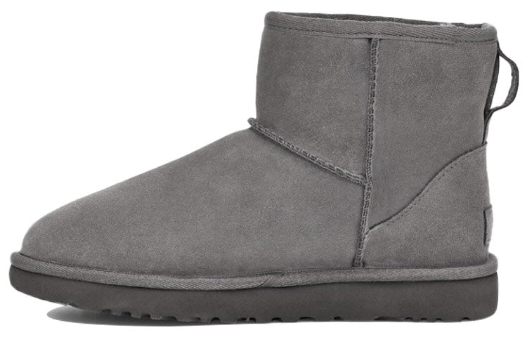 (WMNS) UGG Classic Mini UGG Rubber Logo 'Grey' 1108231-GREY