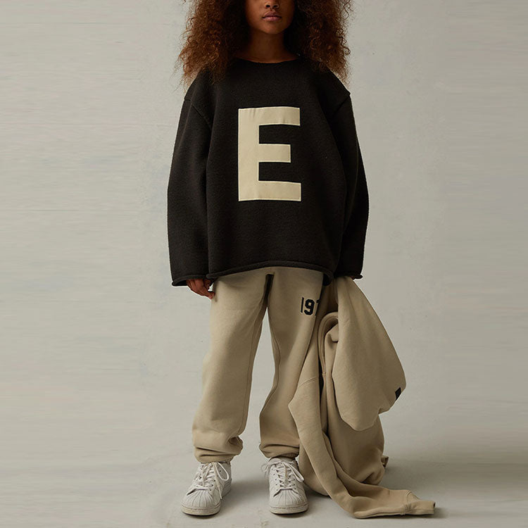 (GS) Fear of God Essentials SS22 Big E Sweater Iron FOG-SS22-249