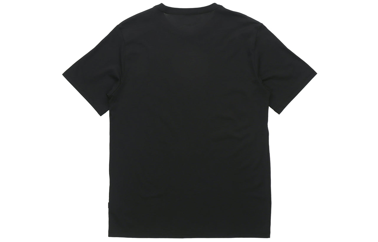 Men's Converse Creative Sports Round Neck Short Sleeve Black 10018141-A02
