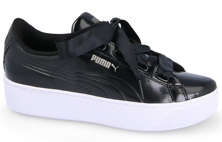 (WMNS) PUMA Vikky Platform Ribbon 'Black' 366419-01