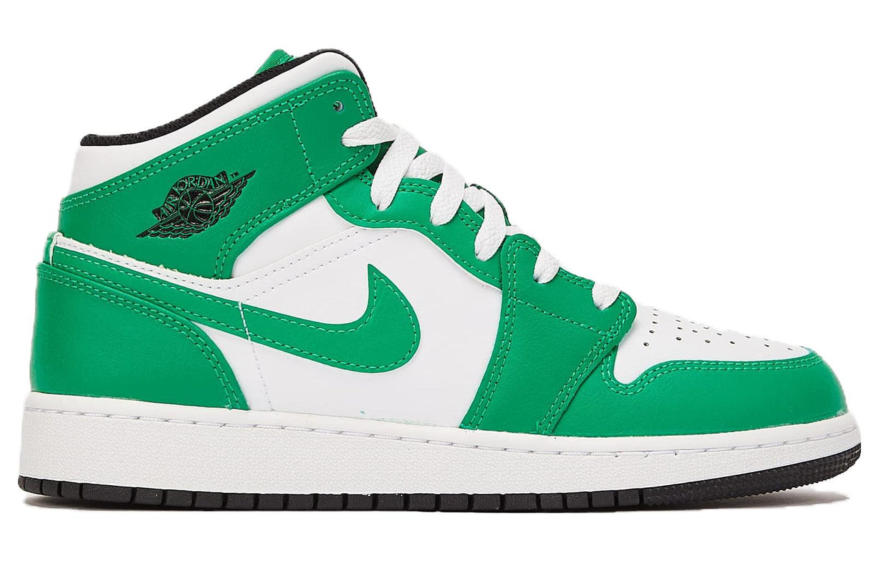 (GS) Air Jordan 1 Mid  'Lucky Green' DQ8423-301