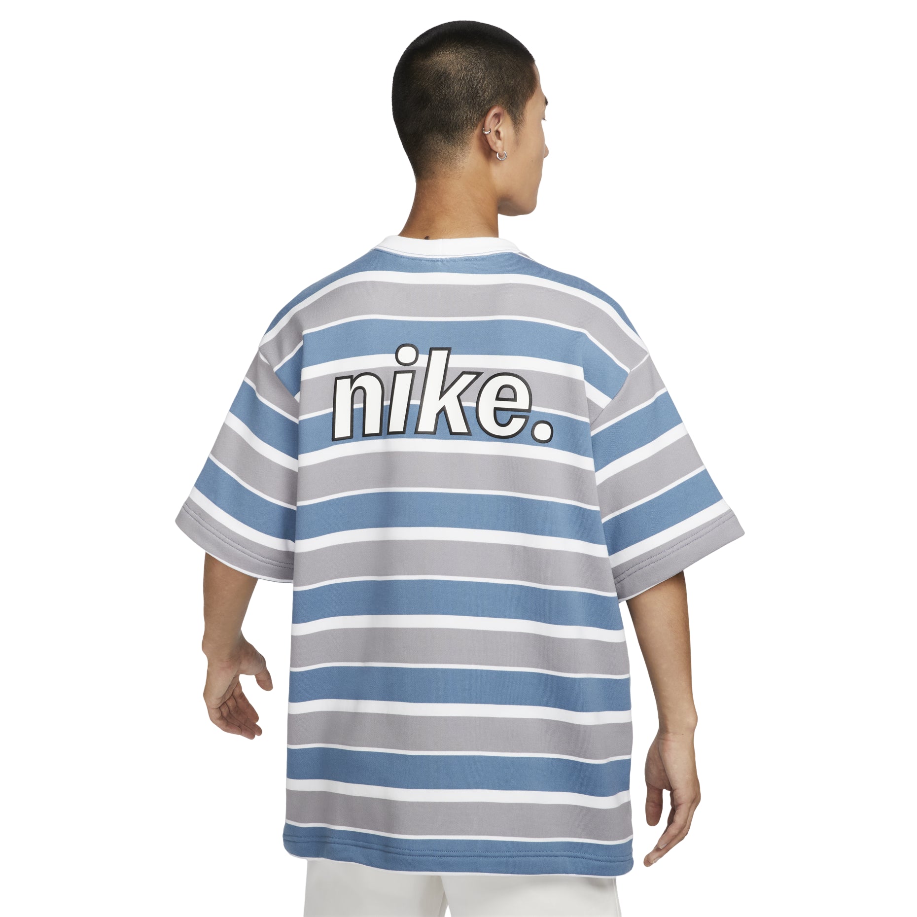 Nike Sportswear French Terry T-Shirt Asia Sizing 'Aegean Storm White' HJ6781-429