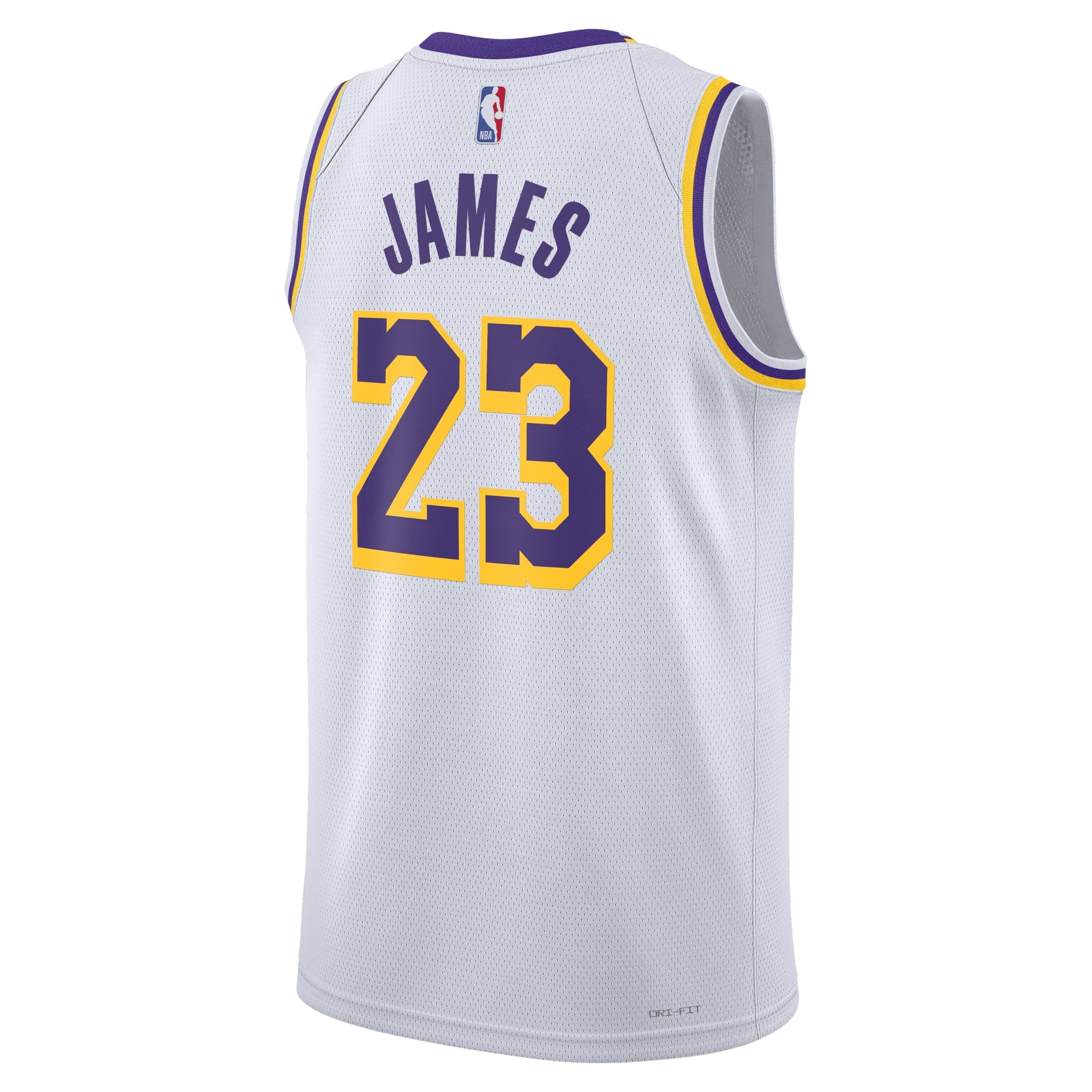 Nike NBA LeBron James Los Angeles Lakers 2022/23 Association Edition Swingman Jersey #23 DN2081-103