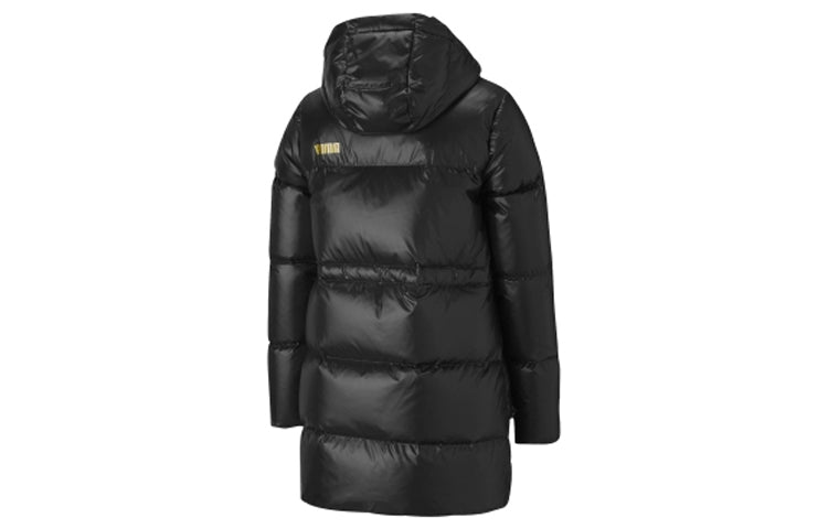 (WMNS) PUMA Cocoon Down Coat 'Black Gold' 585409-01
