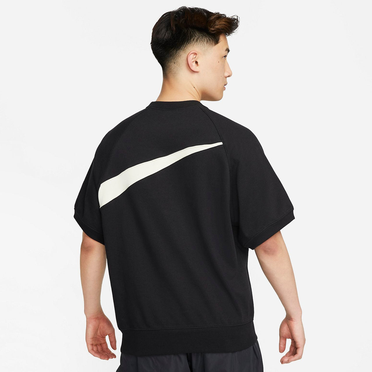 Nike Sportswear Swoosh Big Logo T-shirt 'Black' FB7872-010