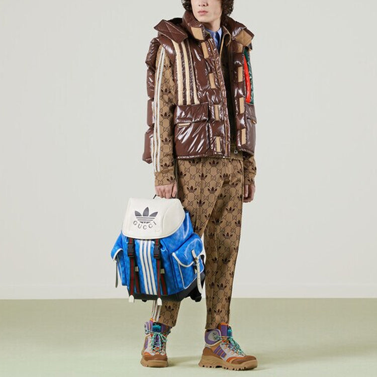 Gucci x adidas GG Trefoil Zip Jacket 'Beige Ebony' 722998-XJE1O-9742