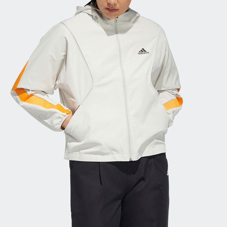 (WMNS) adidas Sports Hooded Jacket White HF2467
