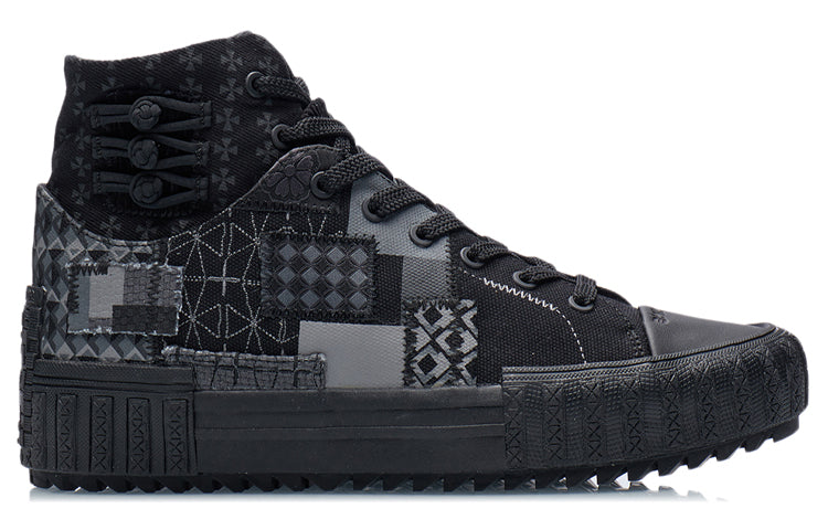 Li-Ning CF WuXing Canvas Hi Shoes 'Black' AGCR490-4