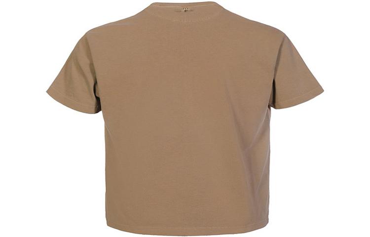 Men's Nike NAI-KE Cha Nai-Ke Cha Series Solid Color Sports Round Neck Short Sleeve Khaki T-Shirt DV5253-297