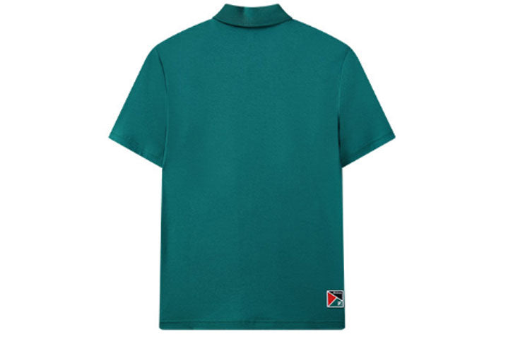 FILA Contrasting Colors Alphabet Printing Tennis Short Sleeve Polo Shirt Green A11M123153F-GN