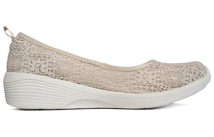 (WMNS) Skechers Ary Air Days Loafers White 23758-NAT