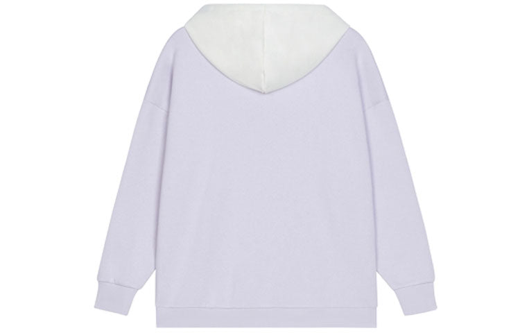 (WMNS) New Balance Logo Fleece Hoodie 'Light Purple' AWT13346-LWD
