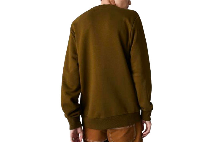 Converse Star Chevron EMB Crew Sweatshirt 'Olive Green' 10008816-A17
