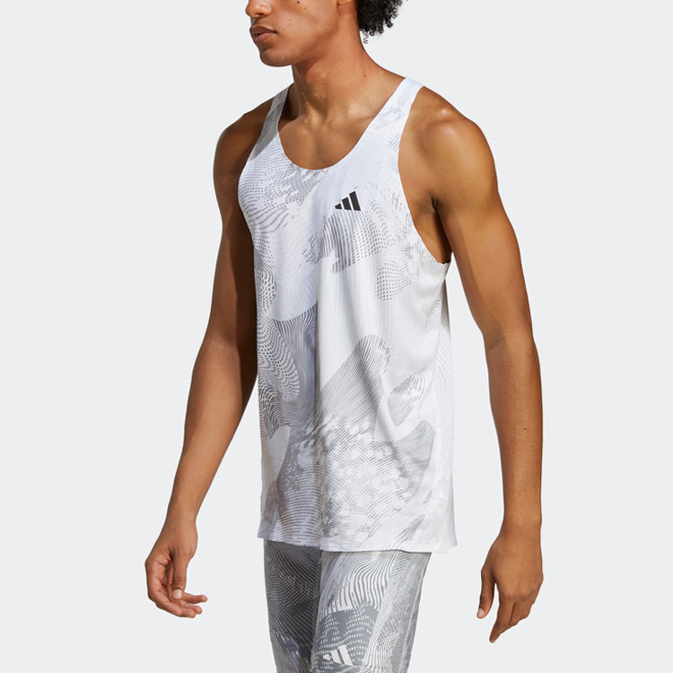 adidas Adizero Singlet 'White Grey' IA9340